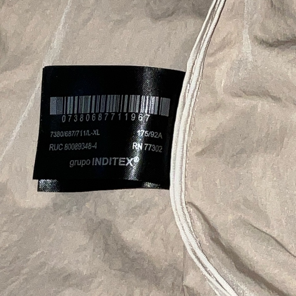 ZARA NWT Technical Trench Coat Sand Long Double-Breasted L/XL retail $169 - Picture 10 of 12